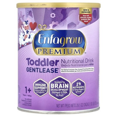 Enfagrow Premium , Toddler Gentlease  Nutritional Drink, 1+ Years, 29.1 oz (825