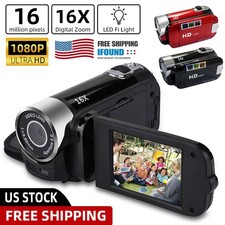 1080P Digital Video Camera HD Camcorder 16x Zoom Digital Video Camera Recorder