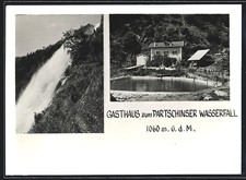 Partschins, Gasthaus zum Partschinser Wasserfall, Ansichtskarte 