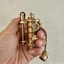 Handmade Brass Oil Nautilus Mechanical Punk Armor Kerosen Lighter