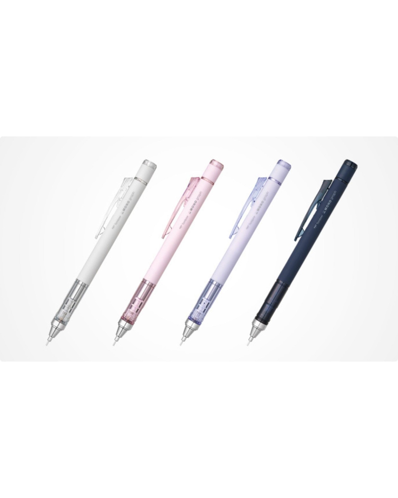 Tombow Mechanical Pencils 0.5mm, Pink & Purple with Eraser Refills | Japanese...