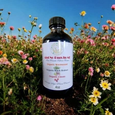 Organic Natural Parasite Cleanse Wormwood Black Walnut Hulls Cloves 4oz Bottle