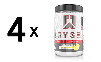 4 x RYSE Loaded Creatine, Electric Lemonade - 435g (97,70 EUR/kg)