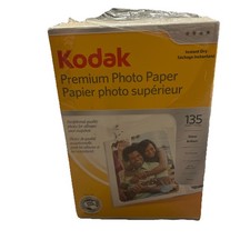 Kodak Premium Photo Paper Gloss 4"x6" Pack of 135 Sheets Instant Dry NEW