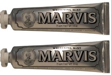 2 Marvis Whitening Mint Toothpaste New Authentic 3.8 OZ New No Box