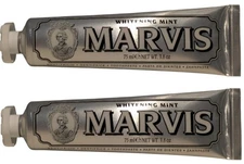 2 Marvis Whitening Mint Toothpaste New Authentic 3.8 OZ New No Box