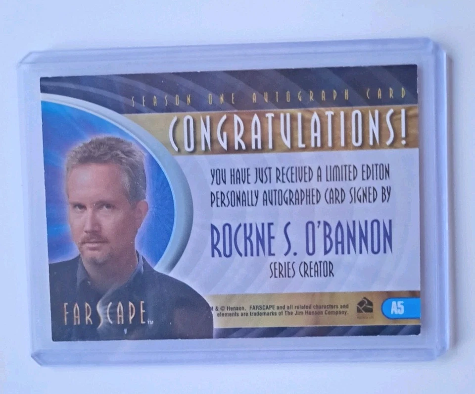 Farscape Season 1 Autograph Card A5 Rockne S. O'Bannon Series Creator & Writer - Image 2 of 2