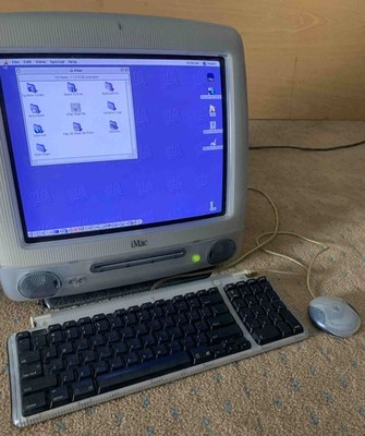 Vintage Apple iMac DV G3 Graphite, 384 MB, 400MHz. Complete w/Box & Accessories.