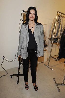 Courteney Cox wearing a design by Greg Lauren at Greg Lauren Pres- 2010 Photo 1