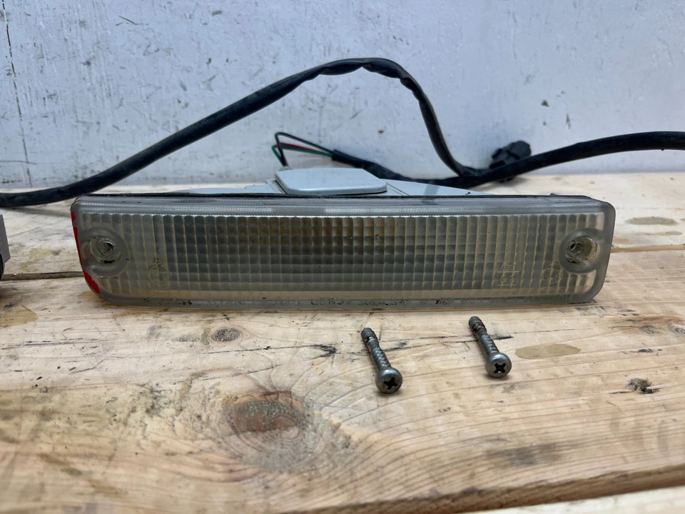 89-91 Mazda RX7 L+R Parachoques delantero JUEGO DE LUCES INTERMITENTES TRANSPARENTES OEM Foto 3 de 4