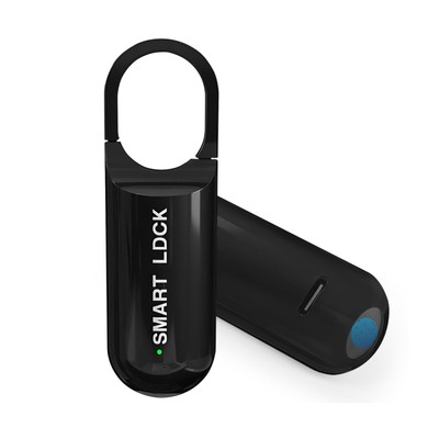 Smart Fingerprint Padlock for Locker, Small Rechargeable Fingerprint Lock, Ke...