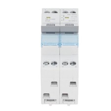 ༝230VAC 63A Dual Power Manual Transfer Switch 35mm DIN Rail Mount Single Side