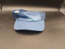 SONIC DRIVE-IN BLUE VISOR Hat Cap Employee Uniform Adjustable One Size