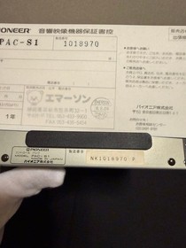 Pioneer CLD-A100 LaserActive LD Player PC Engine Mega Drive PAC-N1 PAC-S1 s1813M