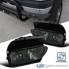Fit 03-06 Silverado Avalanche Smoke Fog Lights Driving Bumper Lampwiringswitch