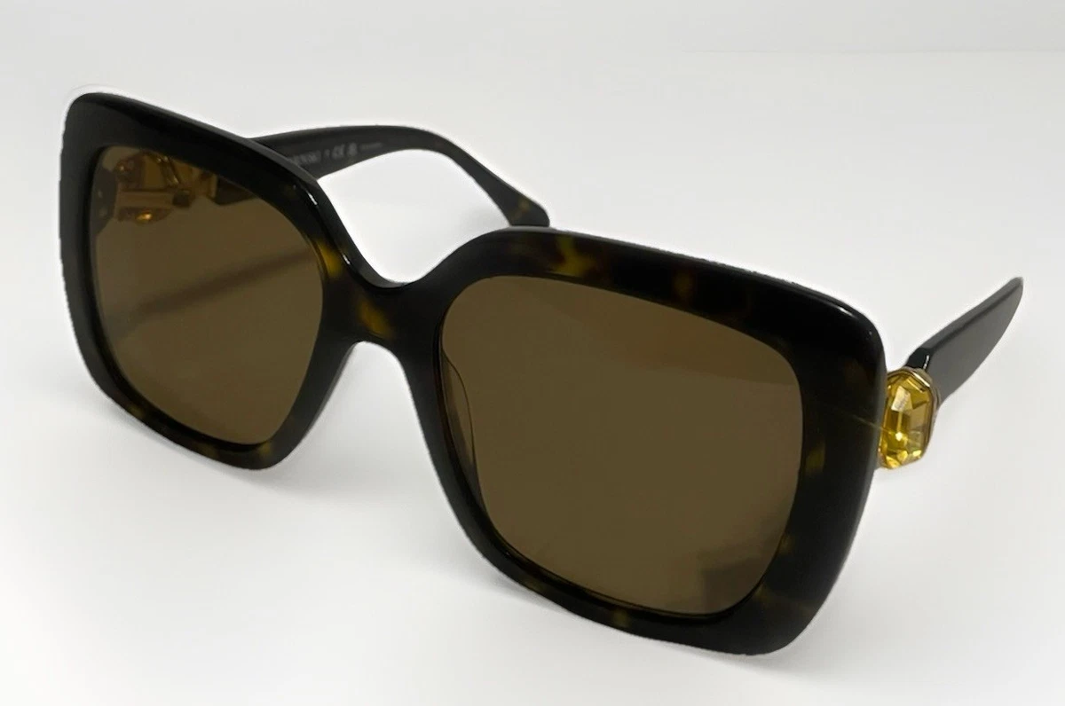 Swarovski Brown Plastic Frame Sunglasses for Women for sale  display picture 1
