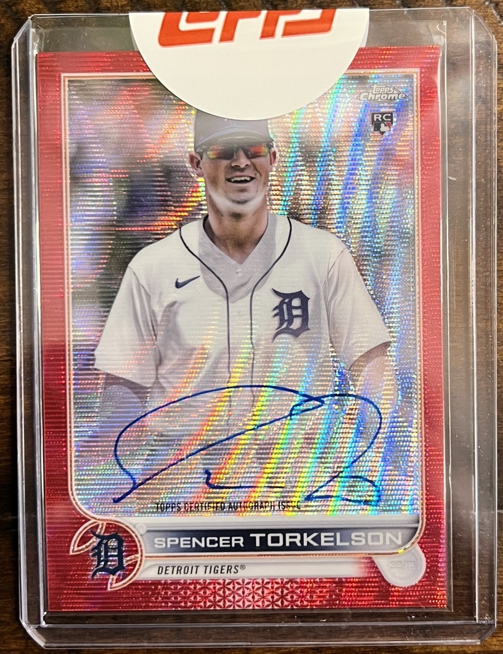 2022 Topps Chrome Spencer Torkelson #/5  Rookie Auto Red Wave Refractor  Tigers