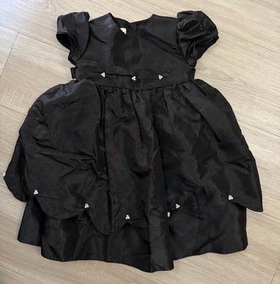 Jo Lene Dress Black 3T Toddler Girls Formal Party Fit Flare Taffeta | eBay