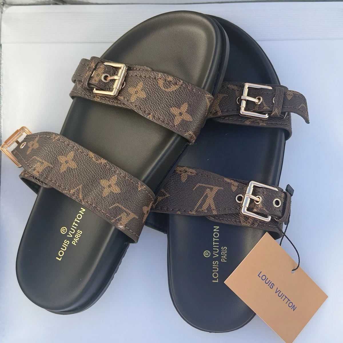 Louis Vuitton Brown Sandals for Women for sale | eBay