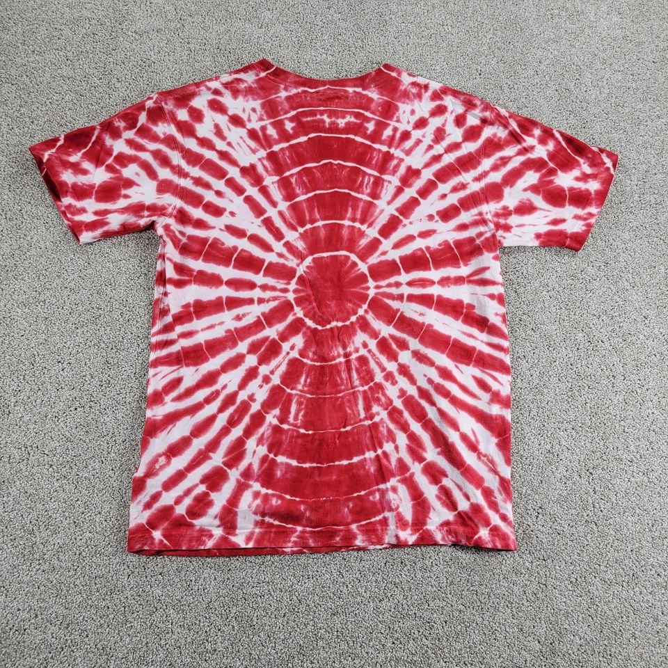 Ohio State Buckeyes Youth Tie Dye Shirt L 14/16 Red White Wes & Willy - Image 2 of 4