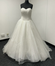 Phoenix Gowns Princess Strapless Beaded Bodice Wedding Dress See Description