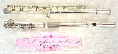 Pearl Flute Pf-501 Open Hole Silver Plated With Case for sale