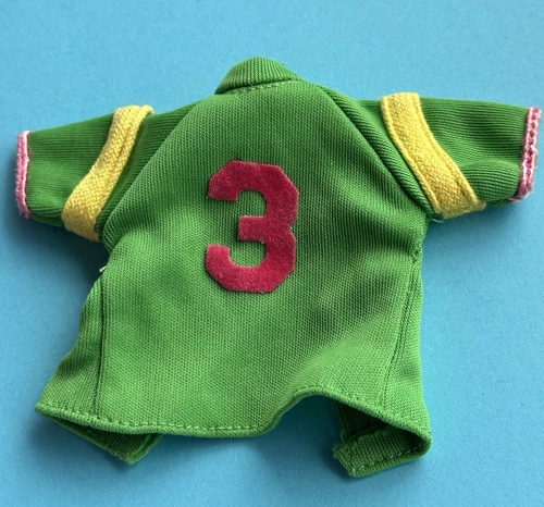 Vintage Kenner Dusty Doll Green Shirt Top Jacket w/ #3 Logo Tagged Clothes