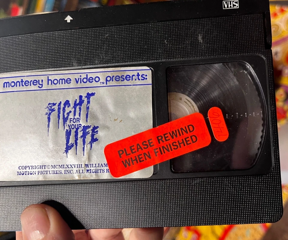 FIGHT FOR YOUR LIFE VHS Monterey EX-RENTAL SLEAZE GRINDHOUSE GRAIL HTF RARE - Image 4 of 4