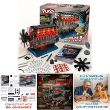 Inline 6 Mini Engine Kit 230 STEM Parts Build Your Own Small Engine