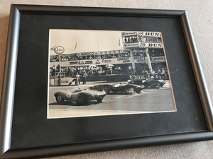 Racing Photo, Jaguar D Types on Grid, Silverstone, July 1983, Stewart