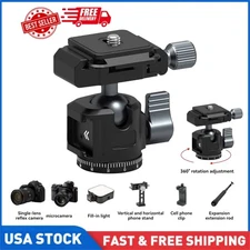360 Vacuum Rotation Tripod Ball Head Holder w/ Arca For Camera Quick Release Set