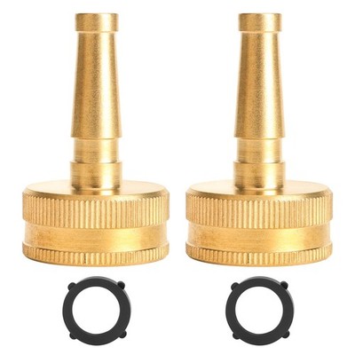 2'' Jet Sweeper Brass Nozzle for Garden Hose, Heavy-Duty Solid Brass Hose Nozz...