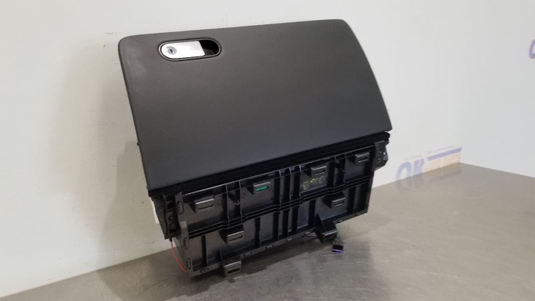 10 BENTLEY CONTINENTAL GT GLOVE BOX ASSEMBLY BLACK LEATHER