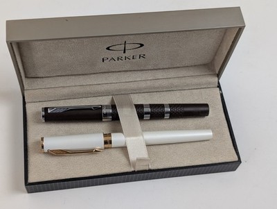 Parker Ingenuity 5th Technology Pens -      White & Brown - New (No Ink)