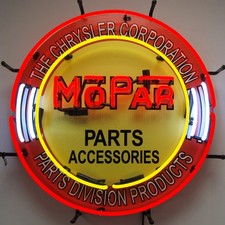 Hemi Powered Neon Sign Mopar Parts Garage Wall Lamp Light 1971 Dodge Charger Hemi Powered Neon Sign Mopar Parts Garage Wall Lamp Light 1971 Dodge Charger