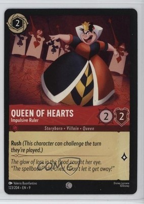 2025 Disney Lorcana - Fabled 9 Queen of Hearts Impulsive Ruler #123