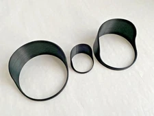 Vanderhall Venice Gauge Covers Set of 3 | Slide-On No Adhesive | Black | USA