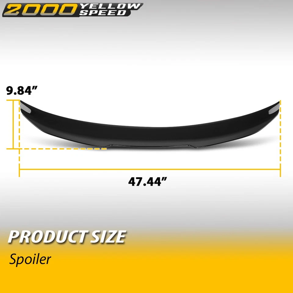 Fit For 2015-2020 BMW 4 SERIES 428i 430i 440i Gran Coupe Rear Trunk Spoiler Foto 3 de 4