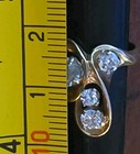 14K Yellow Gold: Vintage; 4 Diamonds Over 1 ct. Total, Swirled Ring, Size 6.5 — photo 4