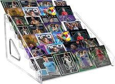 Trading Card Display Stand, 7-Tier Greeting 12 in 1 Pack 