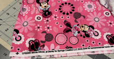 DISNEY MINNIE MOUSE FABRIC 2/3 YARD 44" WIDE 206 SPRINGS CREATIVE