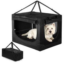 24 inch Small Dog Crate - for Small Dogs, Portable Travel Pet Crate with 4 Me...
