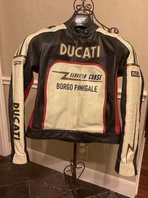 Ducati Corse Leather Jacket Women RARE 70's Design   Sz EU 42 US Small EUC!
