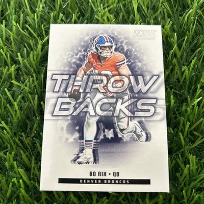 2025 Panini Score Football #6 Bo Nix THROW BACKS INSERT - Denver Broncos F46