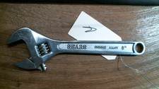 A  Vintage Sears ( BEFORE CRAFTSMAN ) 8" No 30871  Adjustable Wrench Set JAPAN