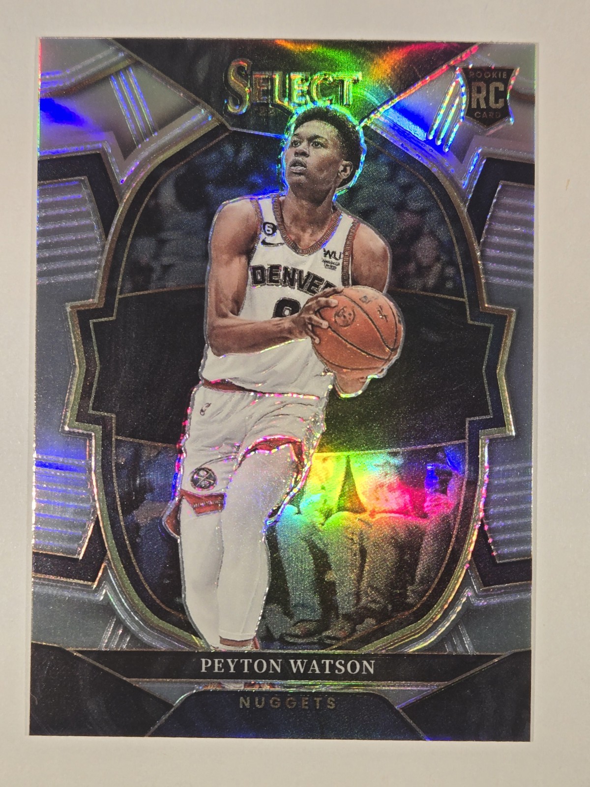 Peyton Watson 2022-23 Panini Select Concourse #74 Silver Prizm RC Denver Nuggets