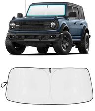 Custom For 2021-2024 Ford Bronco Car Windshield Sun Shade UV Heat Block Cover