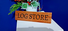 Logs store sign Kindling Log Burner Wood Store ENGRAVED SHED PLAQUE