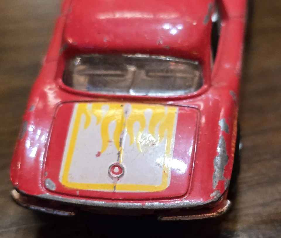 Литой гоночный автомобиль Chevy Corvette 454 1962 года в масштабе 1:64 спичечный коробок крыса красный отдельно 23⁄4 дюйма - Изображение 4 из 4