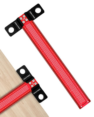T Square Ruler 12 Inch, Precision Woodworking Parallel Scriber Measuring Tool, A